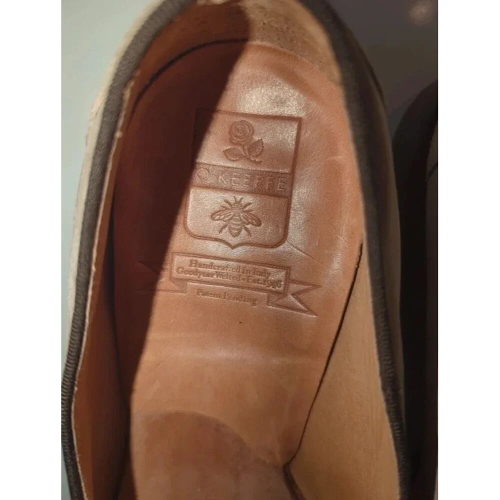 O'Keeffe Men's Loafers Italy Suede Handmade 8.5